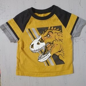 4/$15 Yellow Dino Tee